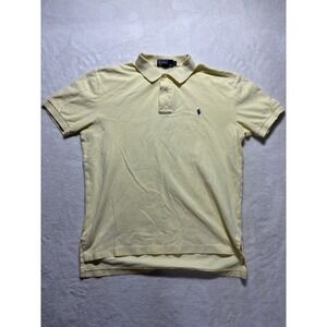 Polo Ralph Lauren Men's Short Sleeve Solid Yellow Polo Shirt Men's M
